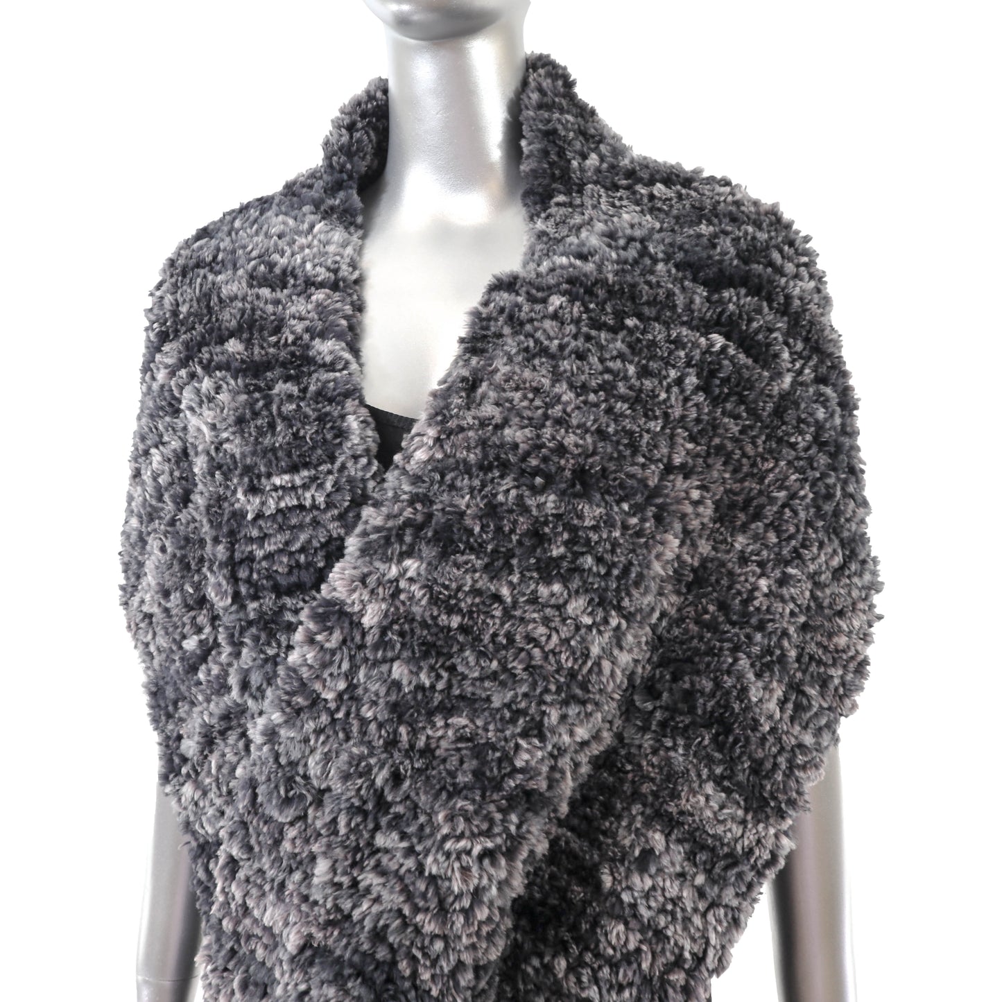 Knitted Rex Rabbit Wrap- Size Free