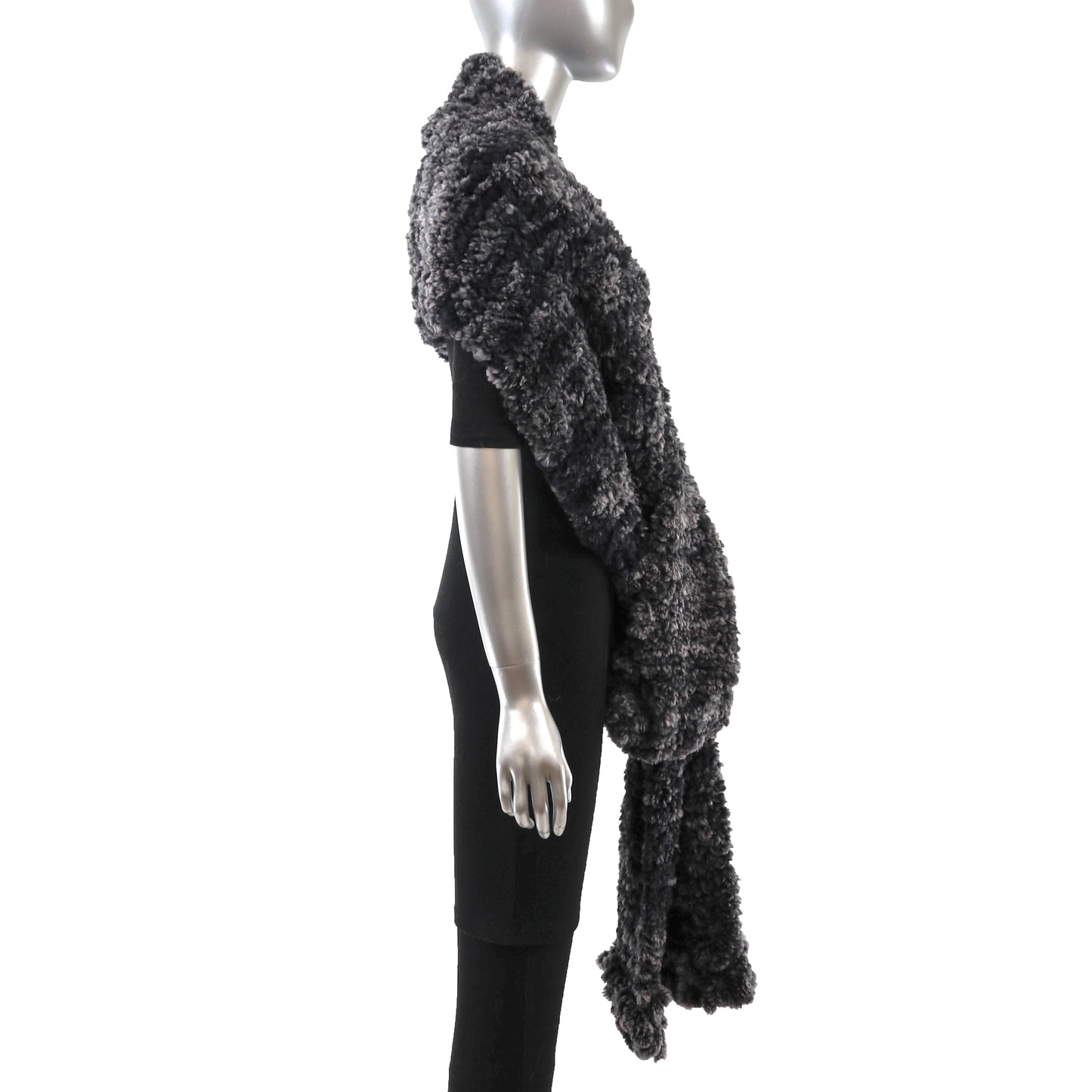 Knitted Rex Rabbit Wrap- Size Free