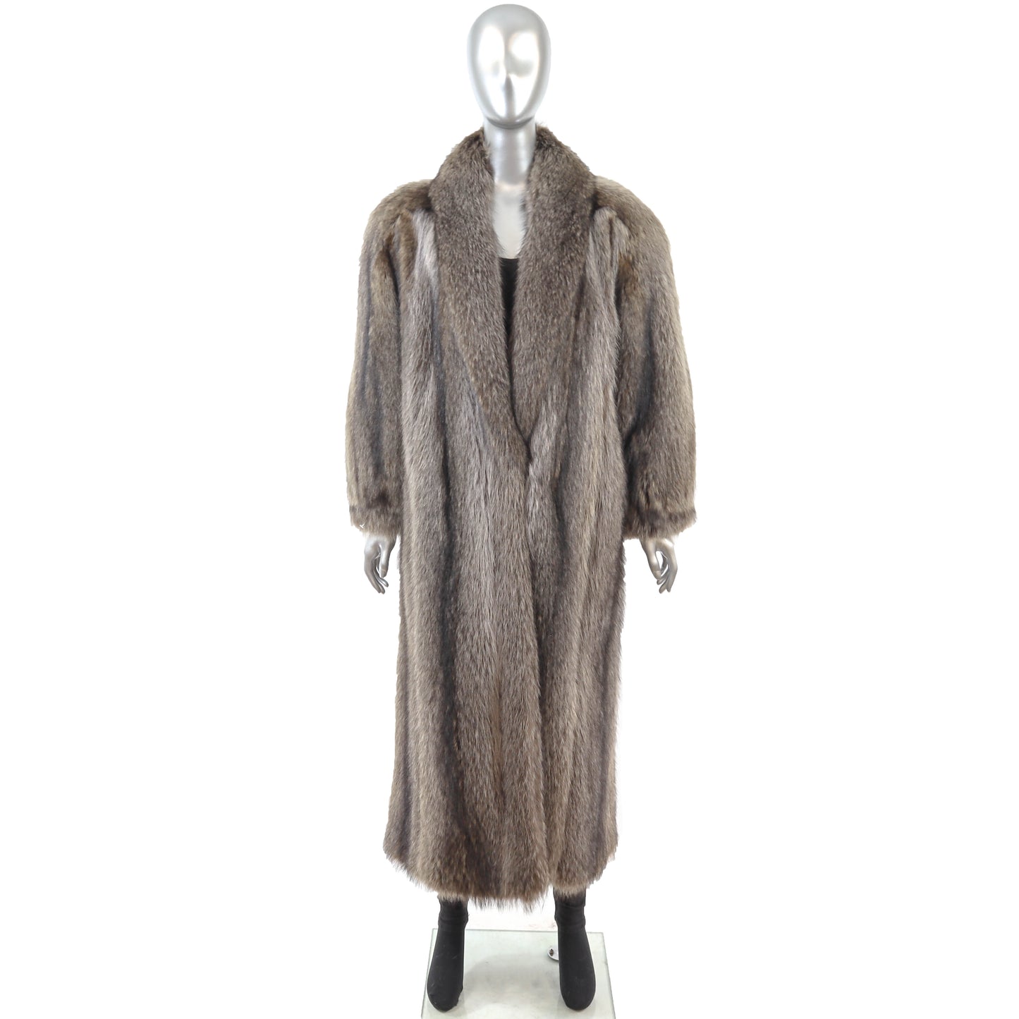 Evans Raccoon Coat- Size XL