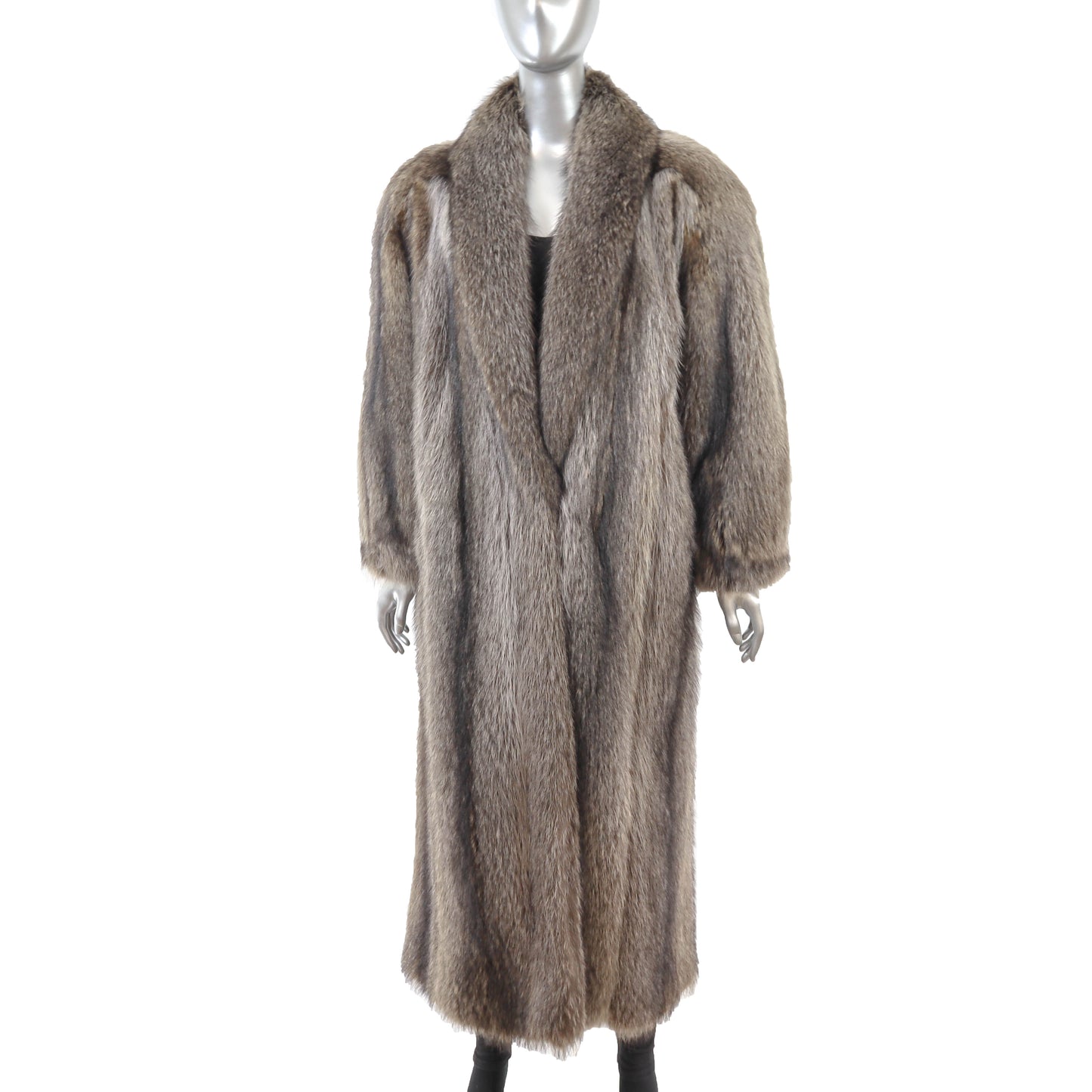 Evans Raccoon Coat- Size XL