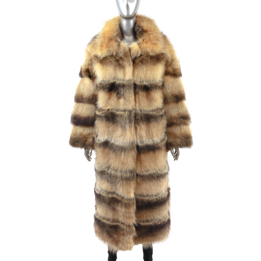 Blonde Raccoon Coat- Size L