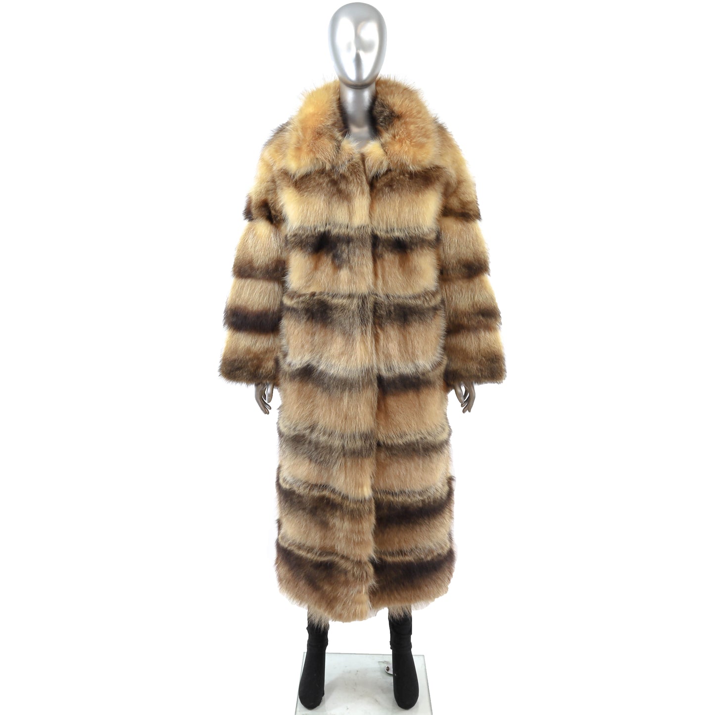 Blonde Raccoon Coat- Size L