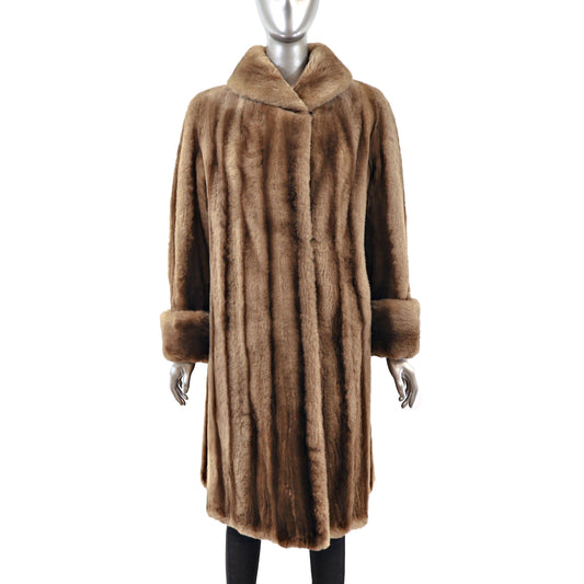 Sheared Raccoon Coat- Size L