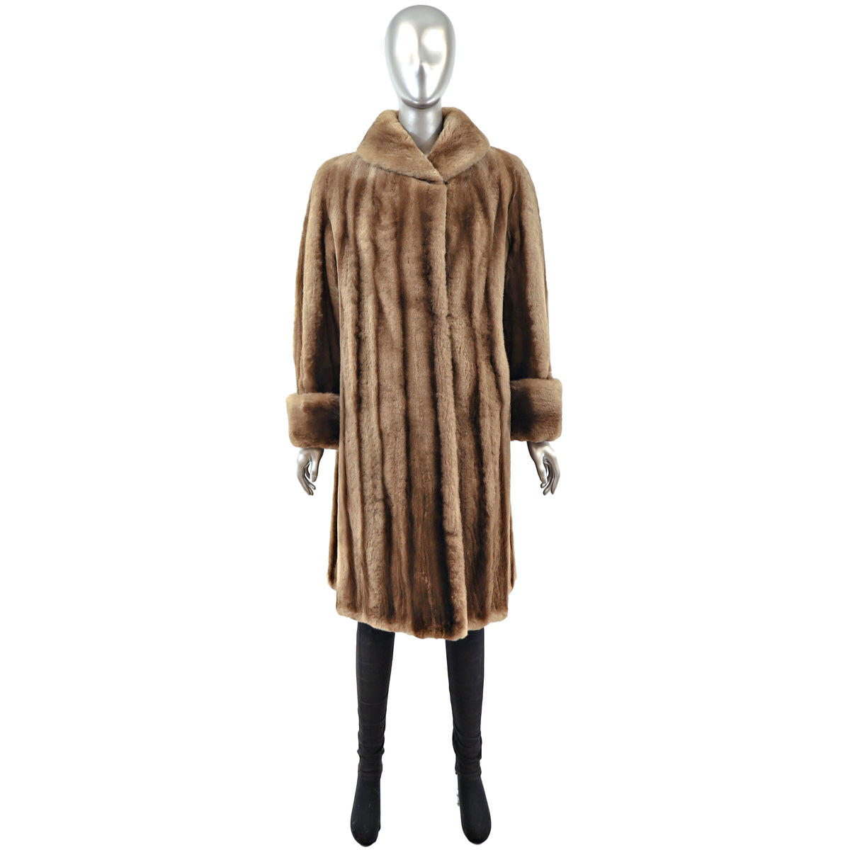 Sheared Raccoon Coat- Size L