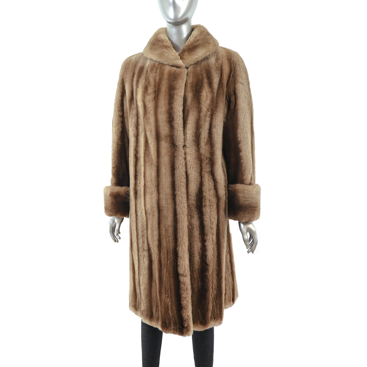 Sheared Raccoon Coat- Size L