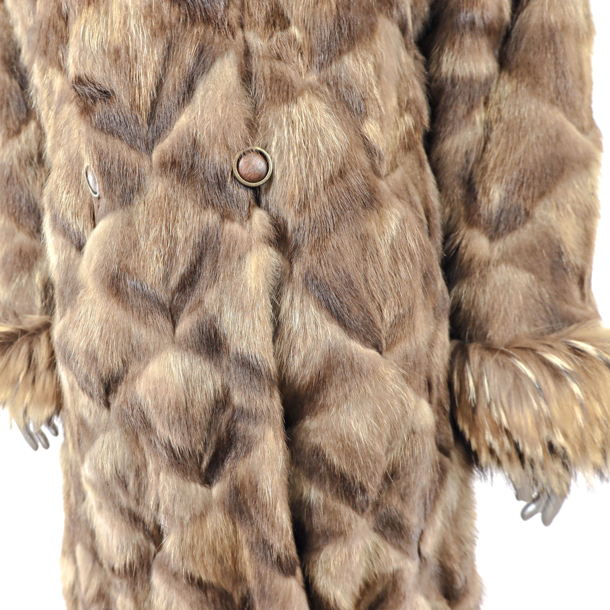 Raccoon Coat with Tanuki Trims- Size S