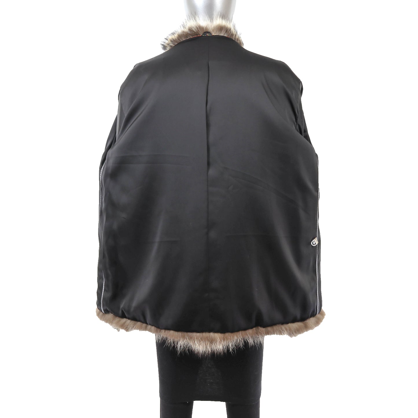 Men's Hooded Raccoon Jacket- Size XL