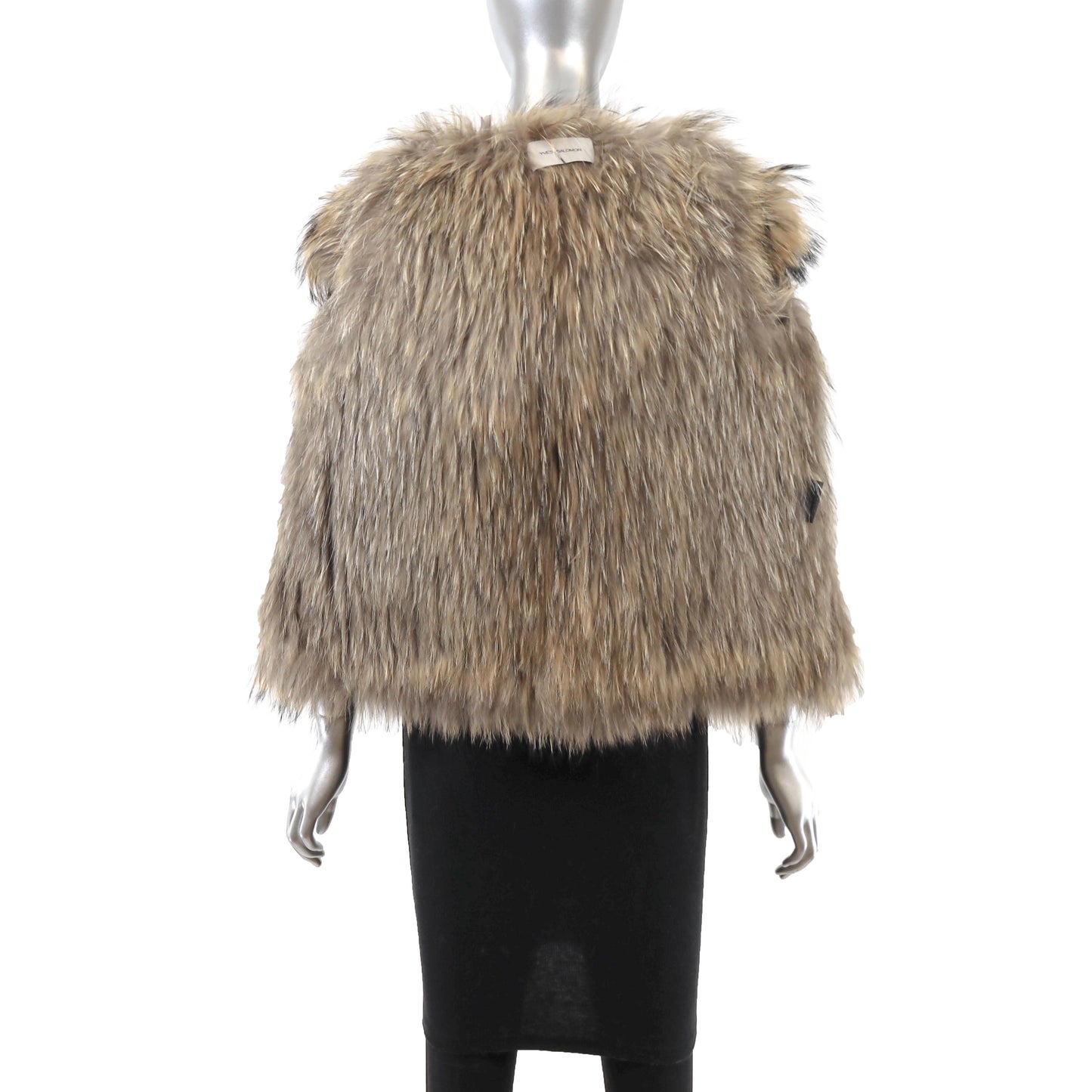 Knitted Fox Vest with Hood- Size S