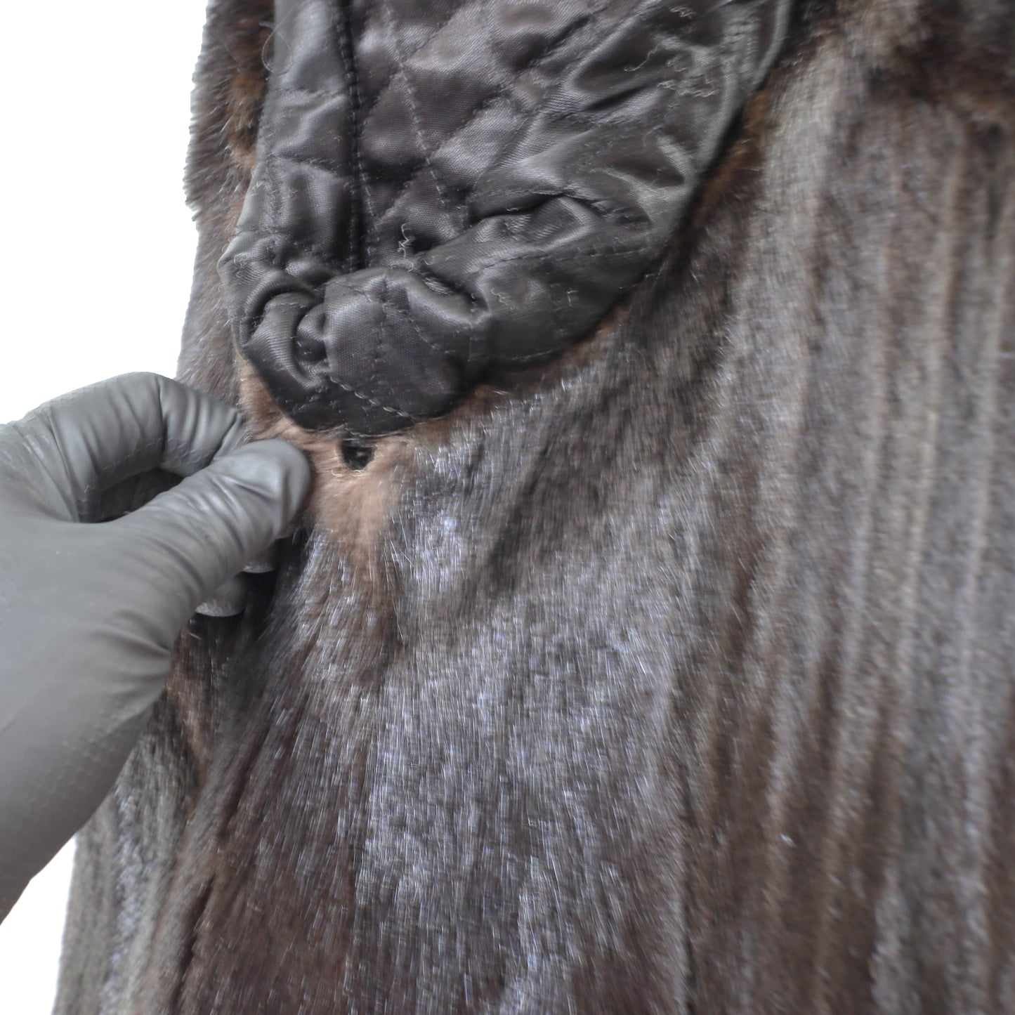 Raincoat with Mink Lining- Size XL