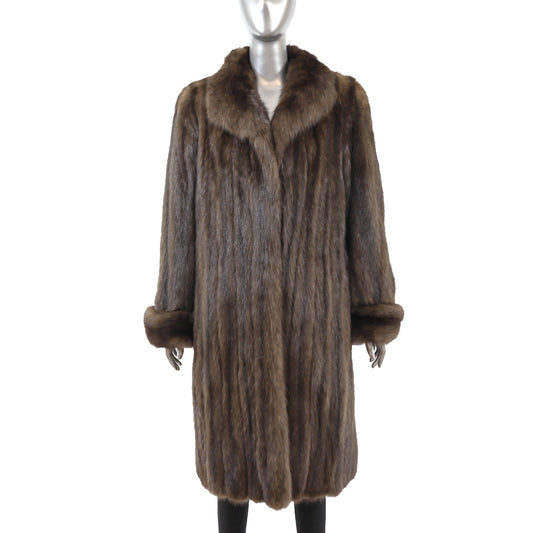 Brown Sable 3/4 Coat- Size L