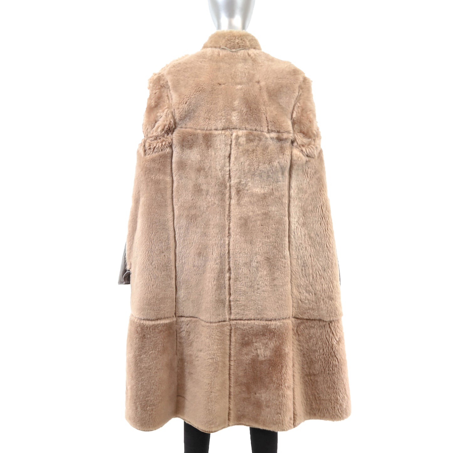 Tan Shearling Coat- Size S