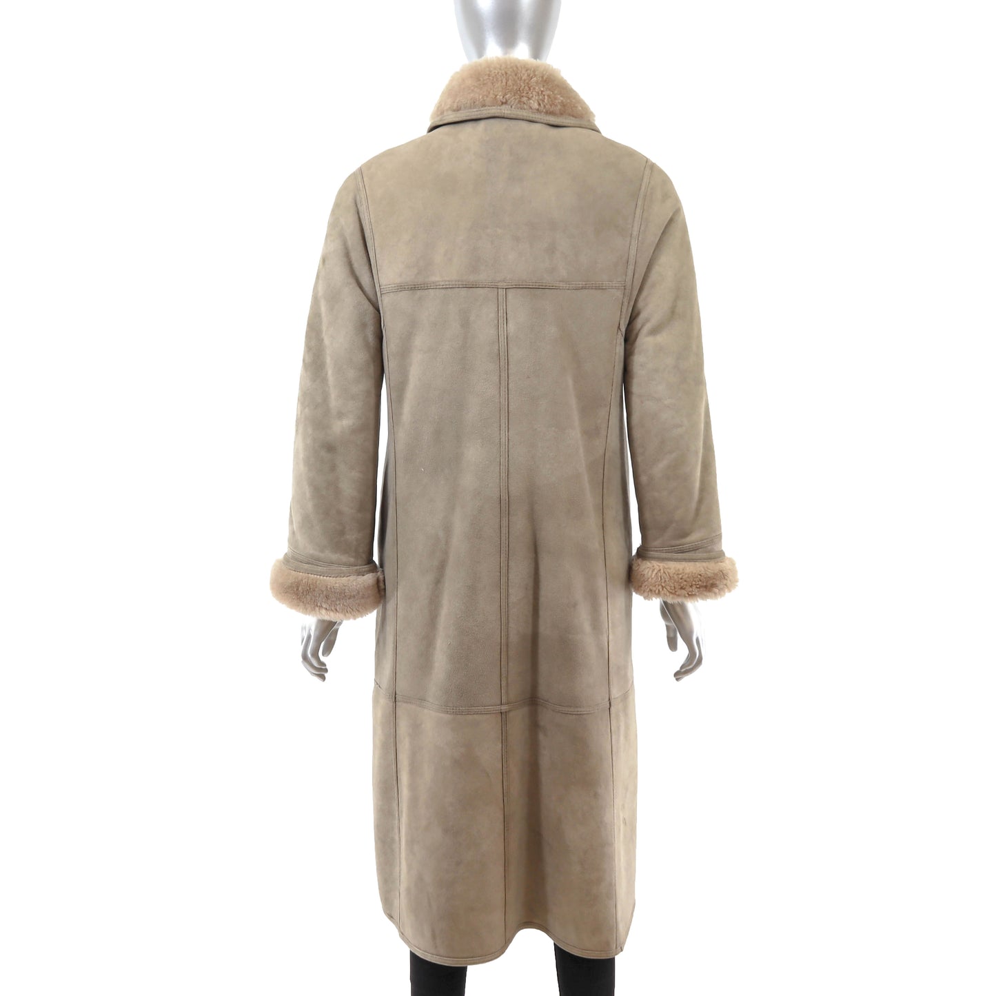 Tan Shearling Coat- Size S