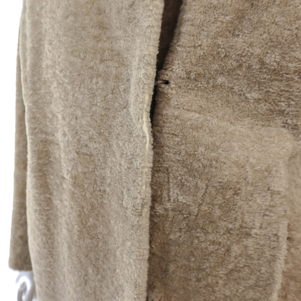 Shearling Coat with Mink Trim- Size L