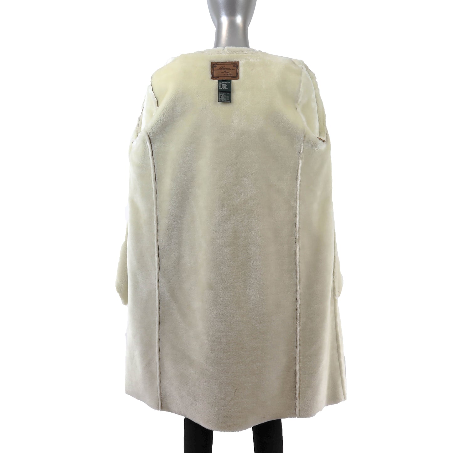 Ralph Lauren Camel Faux Shearling Hooded Coat- Size S