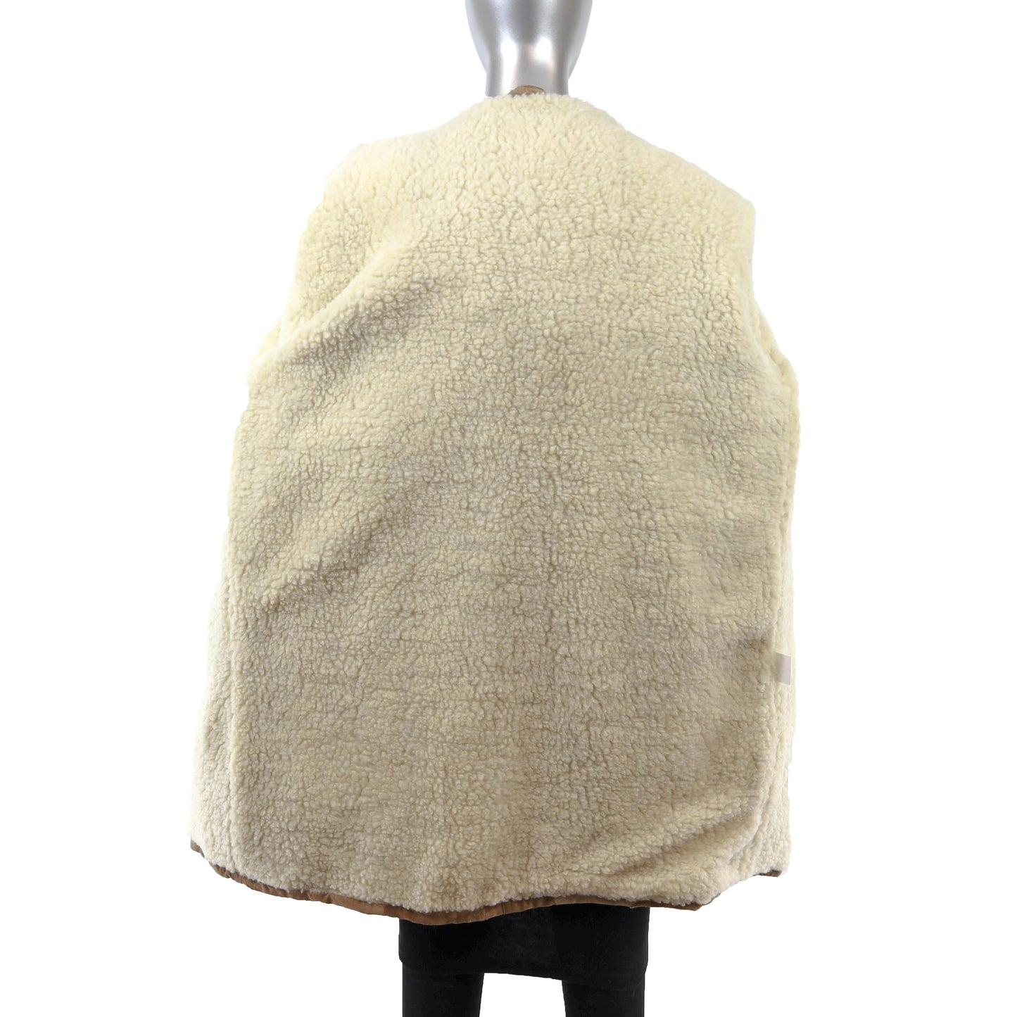 Light Brown Hooded Suede Jacket- Size L