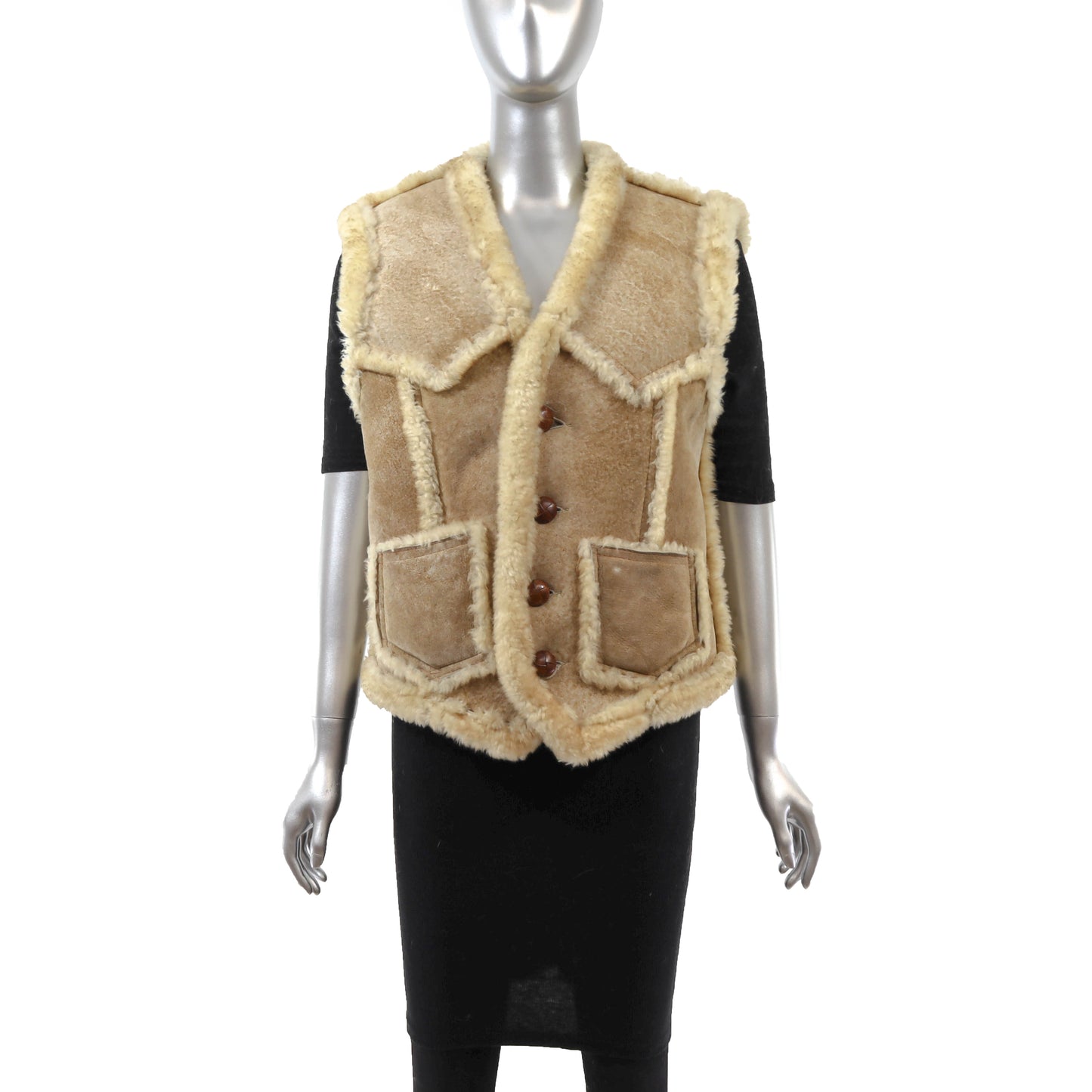 Shearling Vest- Size S
