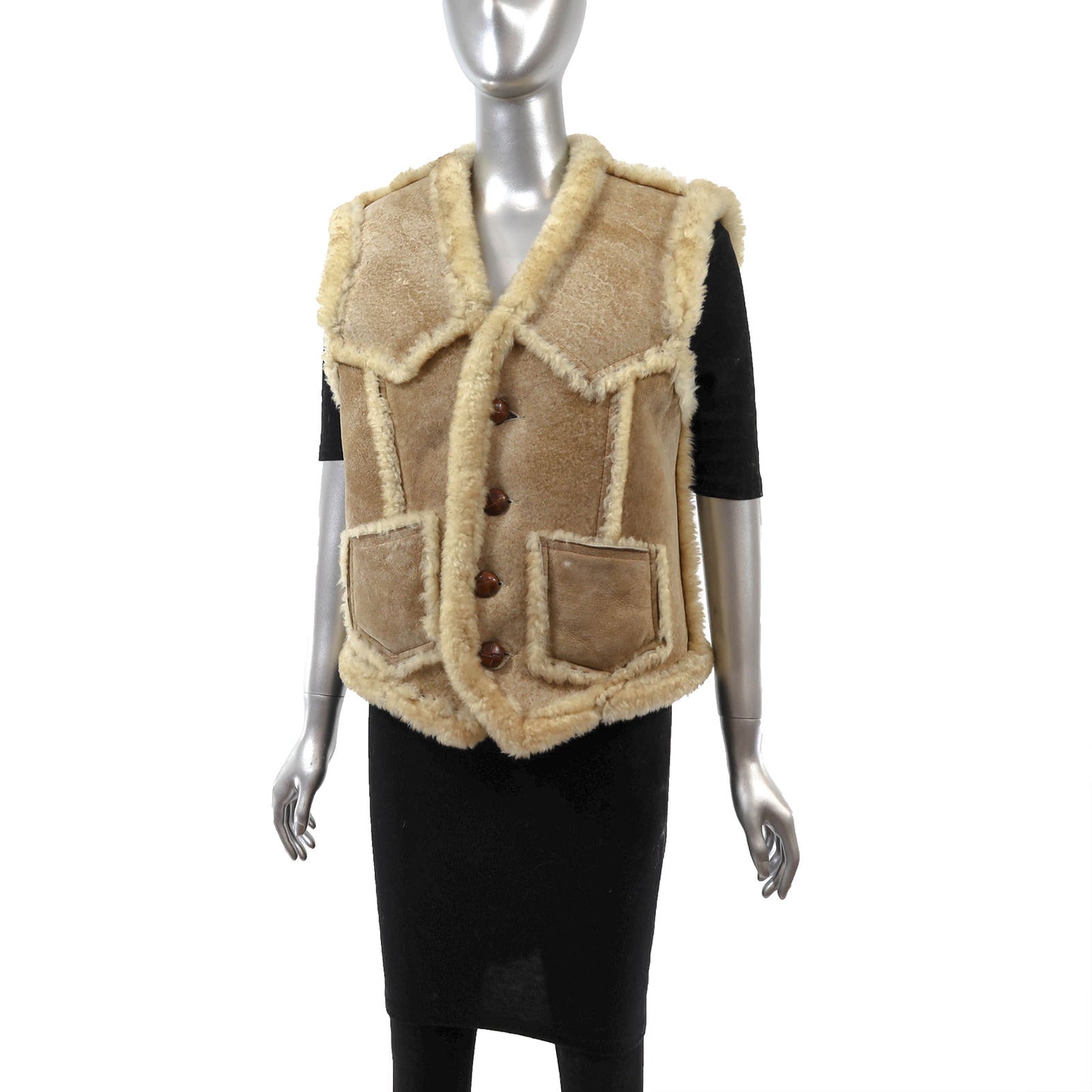 Shearling Vest- Size S