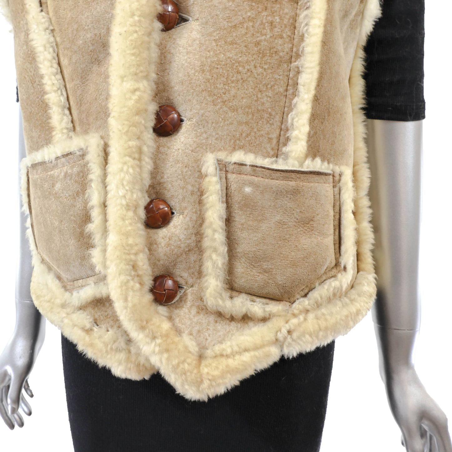 Shearling Vest- Size S