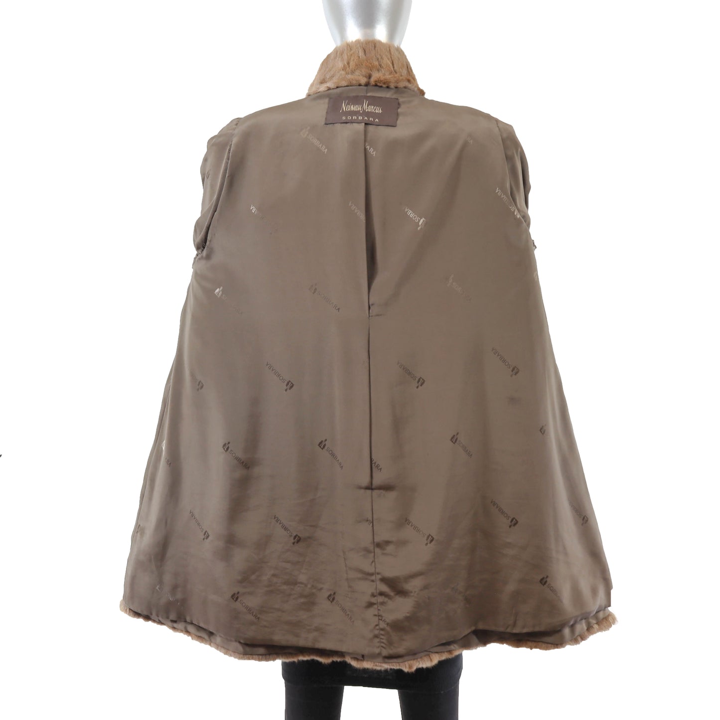 Neiman Marcus/ Sorbara Brown Squirrel 3/4 Coat- Size XL