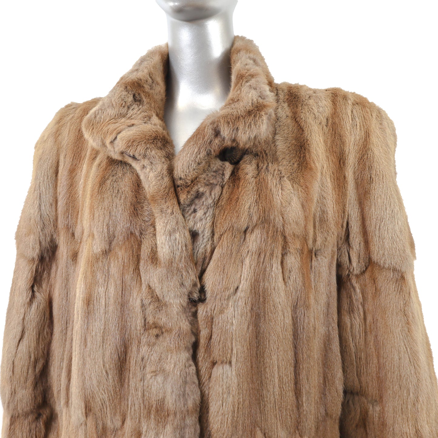 Neiman Marcus/ Sorbara Brown Squirrel 3/4 Coat- Size XL