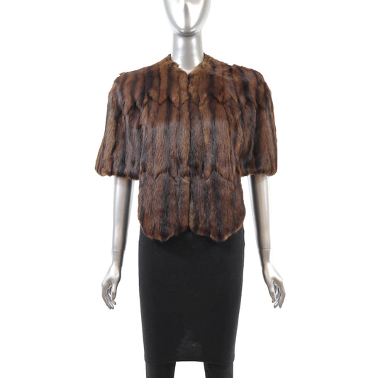 Brown Squirrel Stole- Size M