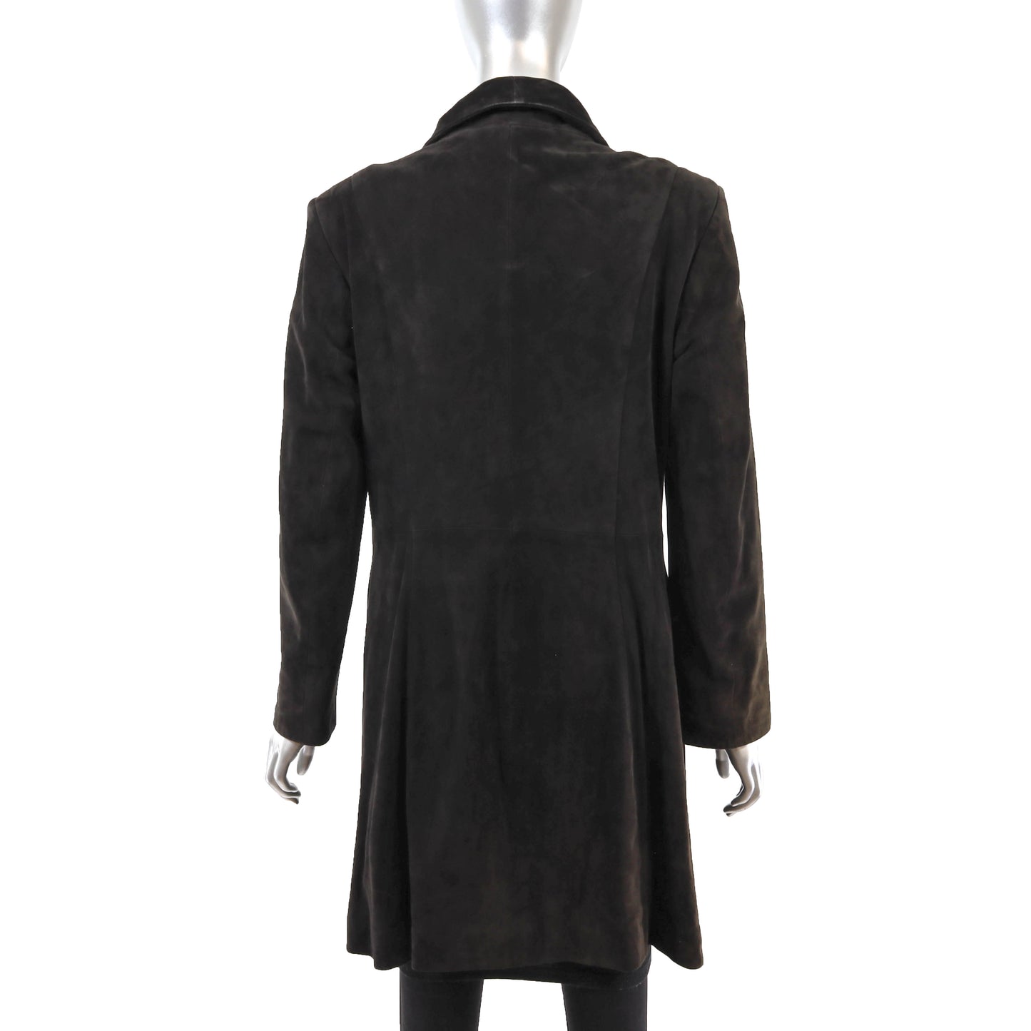 Dark Brown Suede Coat- Size S