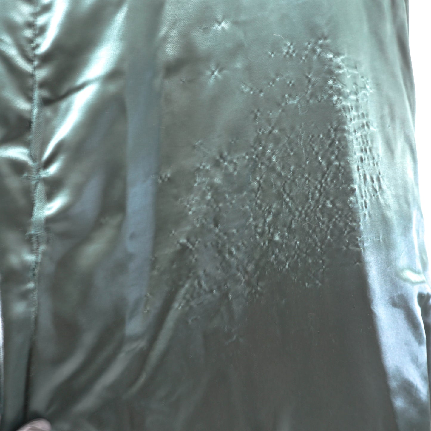Saks Fifth Avenue Green Suede Coat- Size M