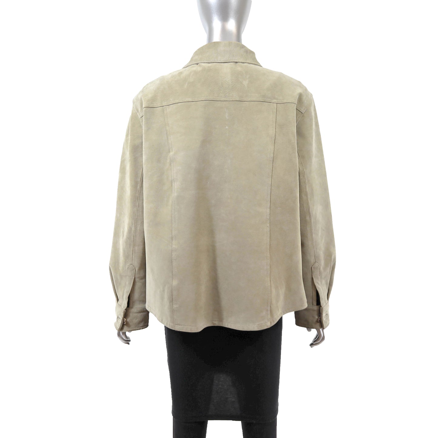 Beige Suede Shirt- Size XL