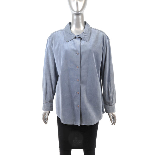 Blue Suede Shirt- Size M