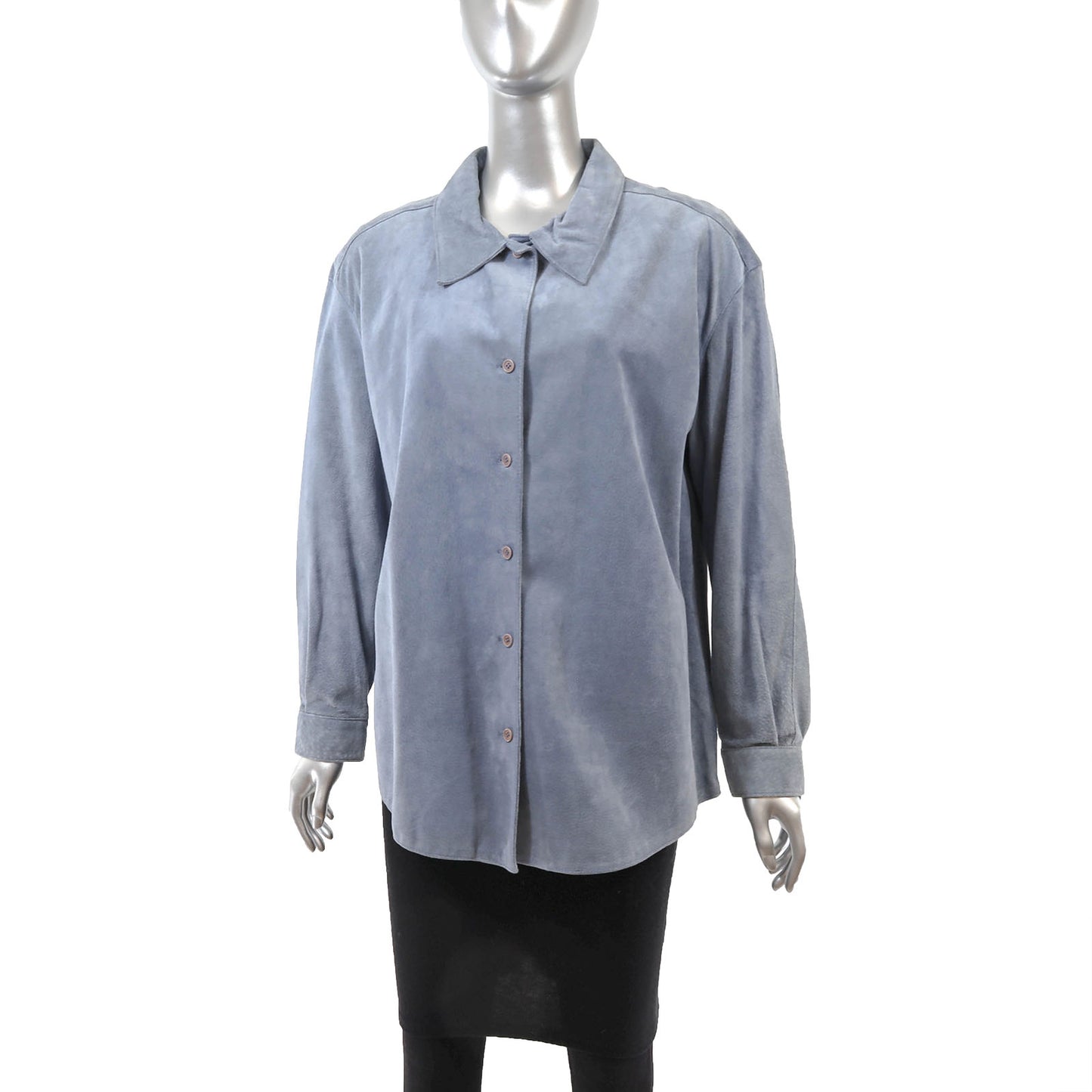 Blue Suede Shirt- Size M