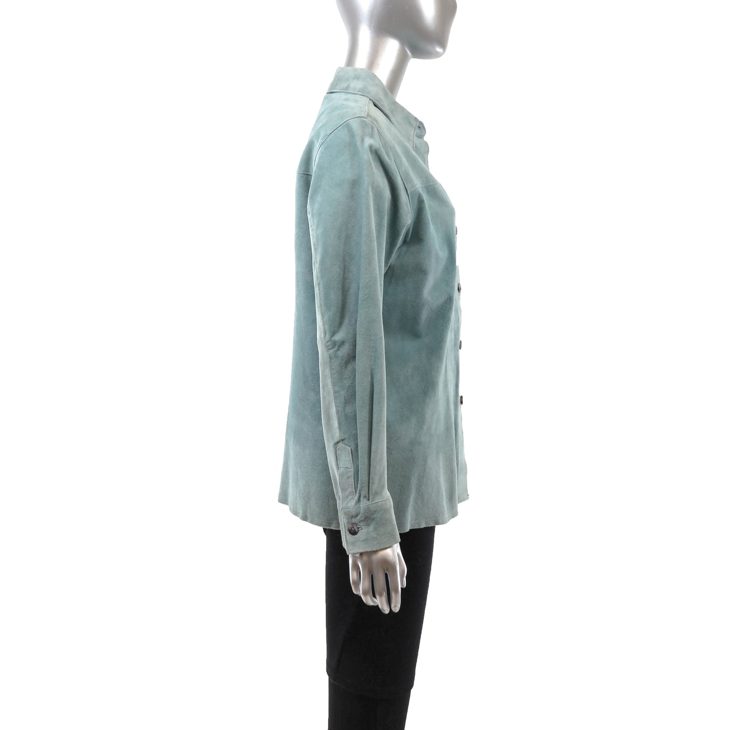 Teal Suede Shirt- Size M