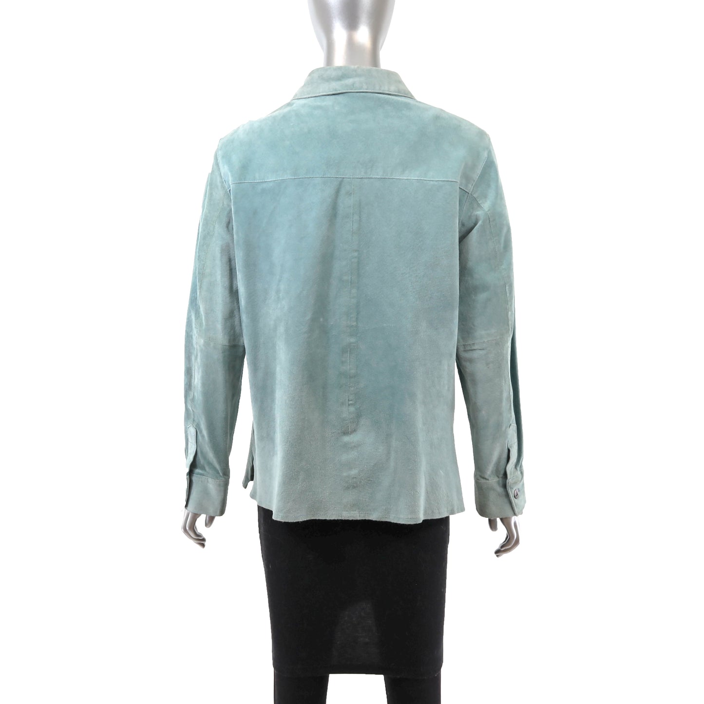 Teal Suede Shirt- Size M