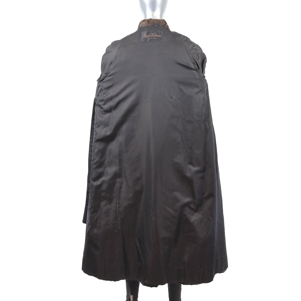 Brown Swakara Lamb Coat- Size M – VintageFurs