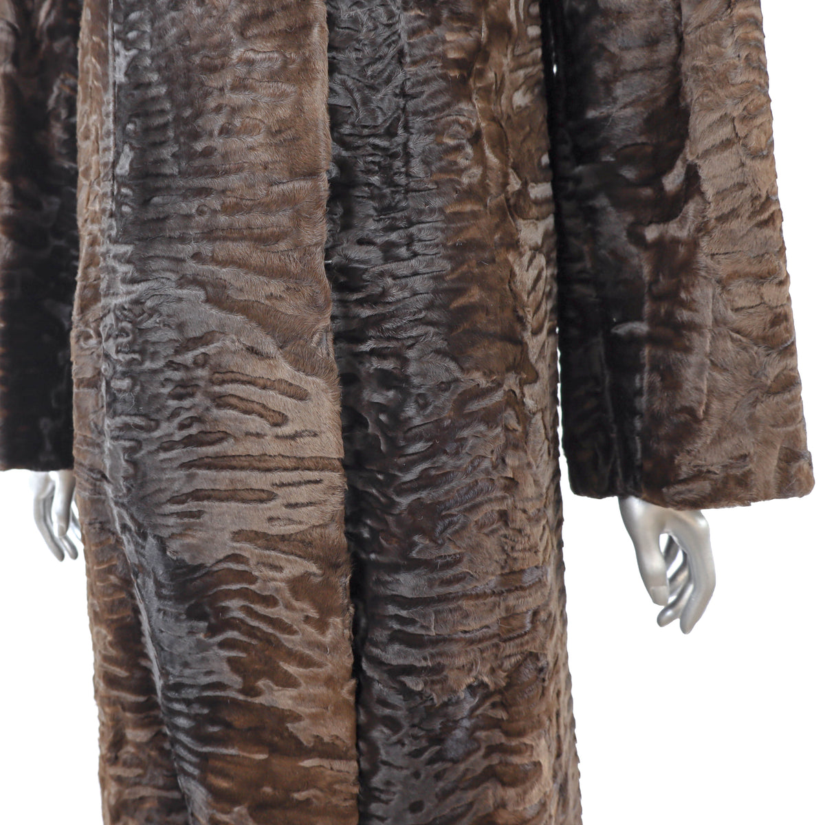 Brown Swakara Lamb Coat- Size M