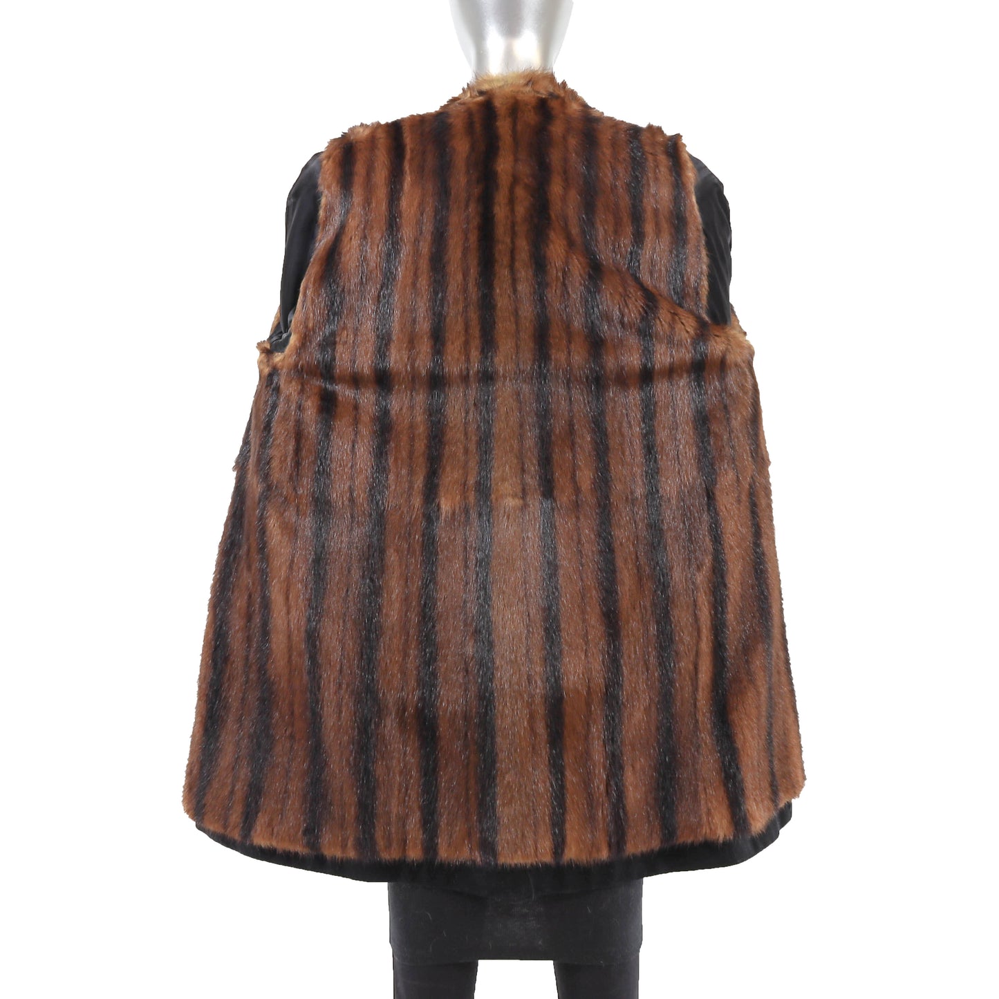 Wool Coat with Chinese Mink Lining- Size M