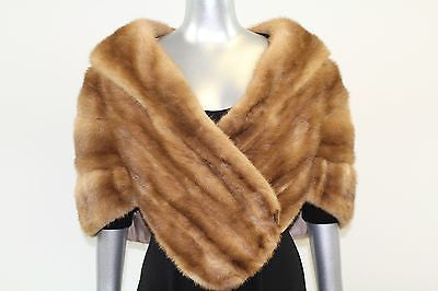 Pastel Mink Fur Stole Jacket Free Size