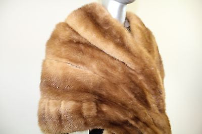 Pastel Mink Fur Stole Jacket Free Size
