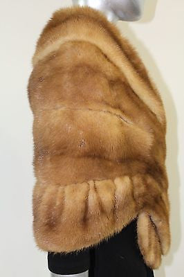 Pastel Mink Fur Stole Jacket Free Size