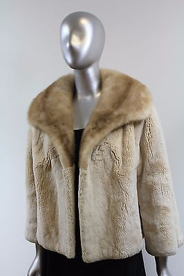 Sheared Beaver With Min Fur Jacket Size S-M