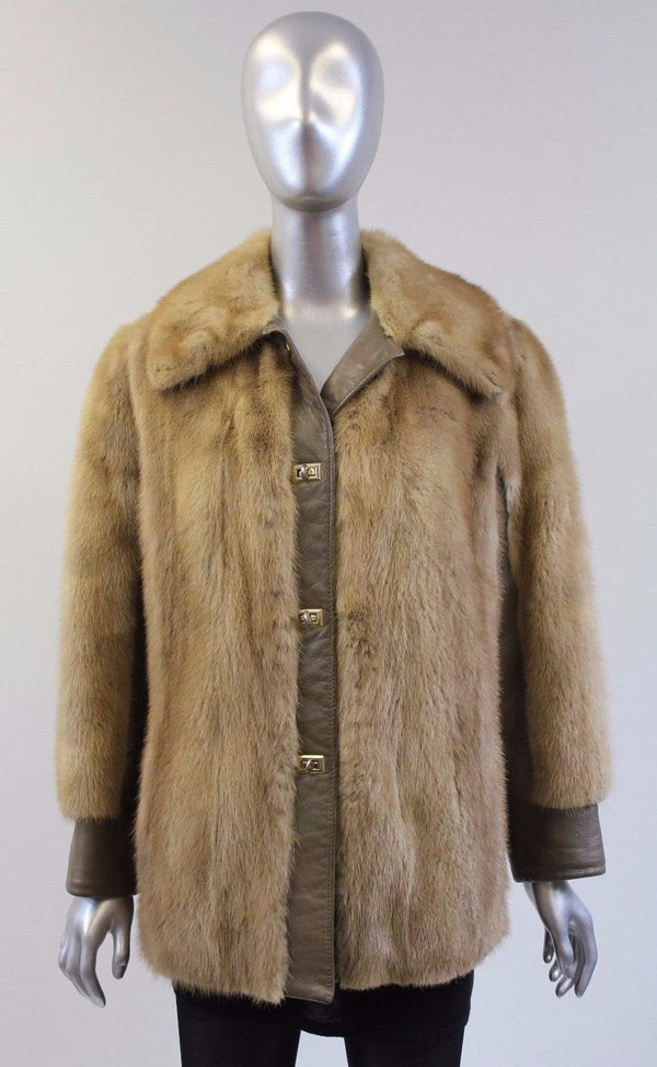 Autumn Haze Mink Fur Jacket Size M