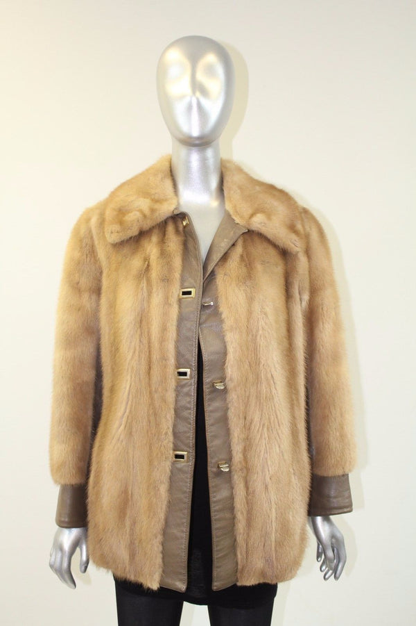 Autumn Haze Mink Fur Jacket Size M