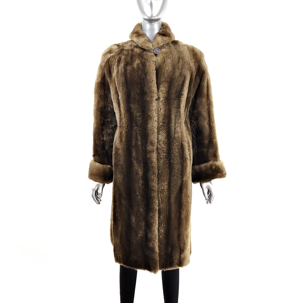Sheared Raccoon Coat- Size L