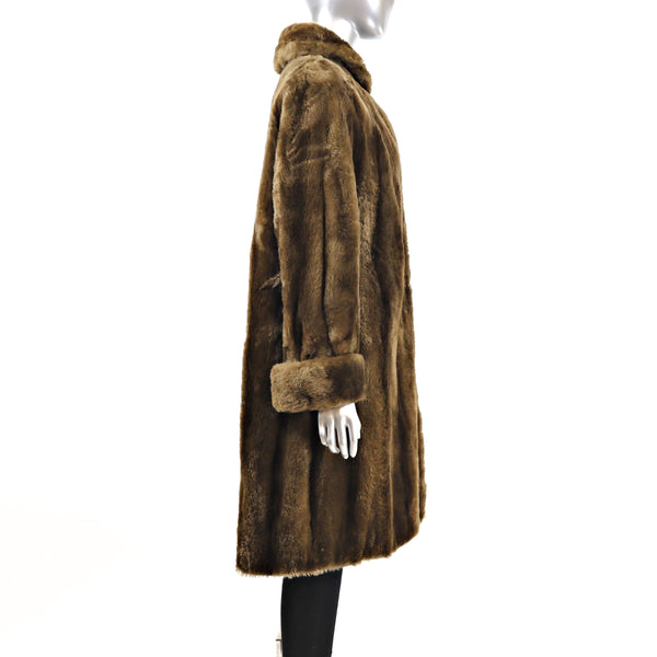 Sheared Raccoon Coat- Size L