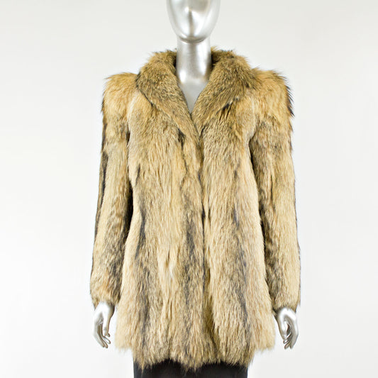Raccoon Fur Jacket- Size S