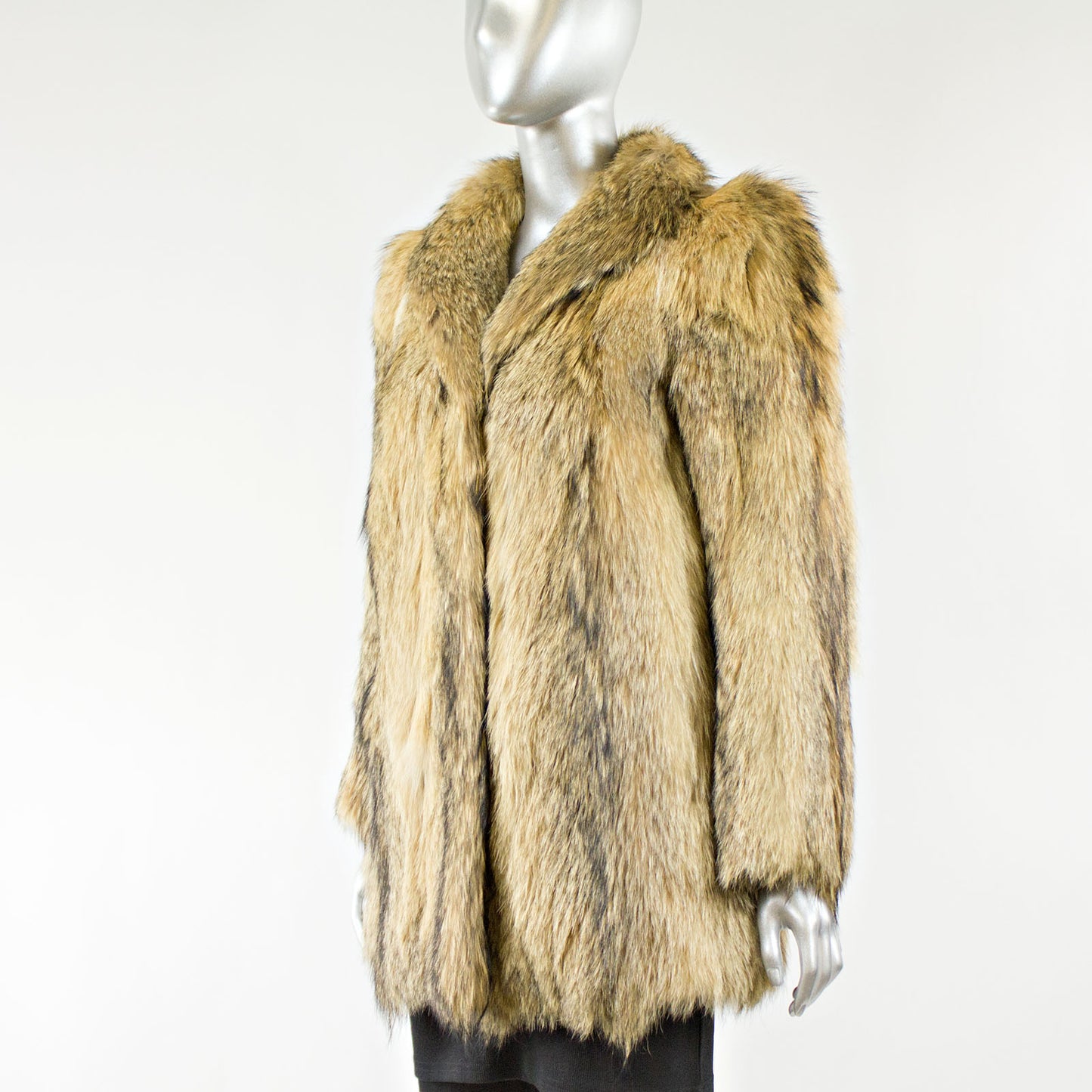 Raccoon Fur Jacket- Size S