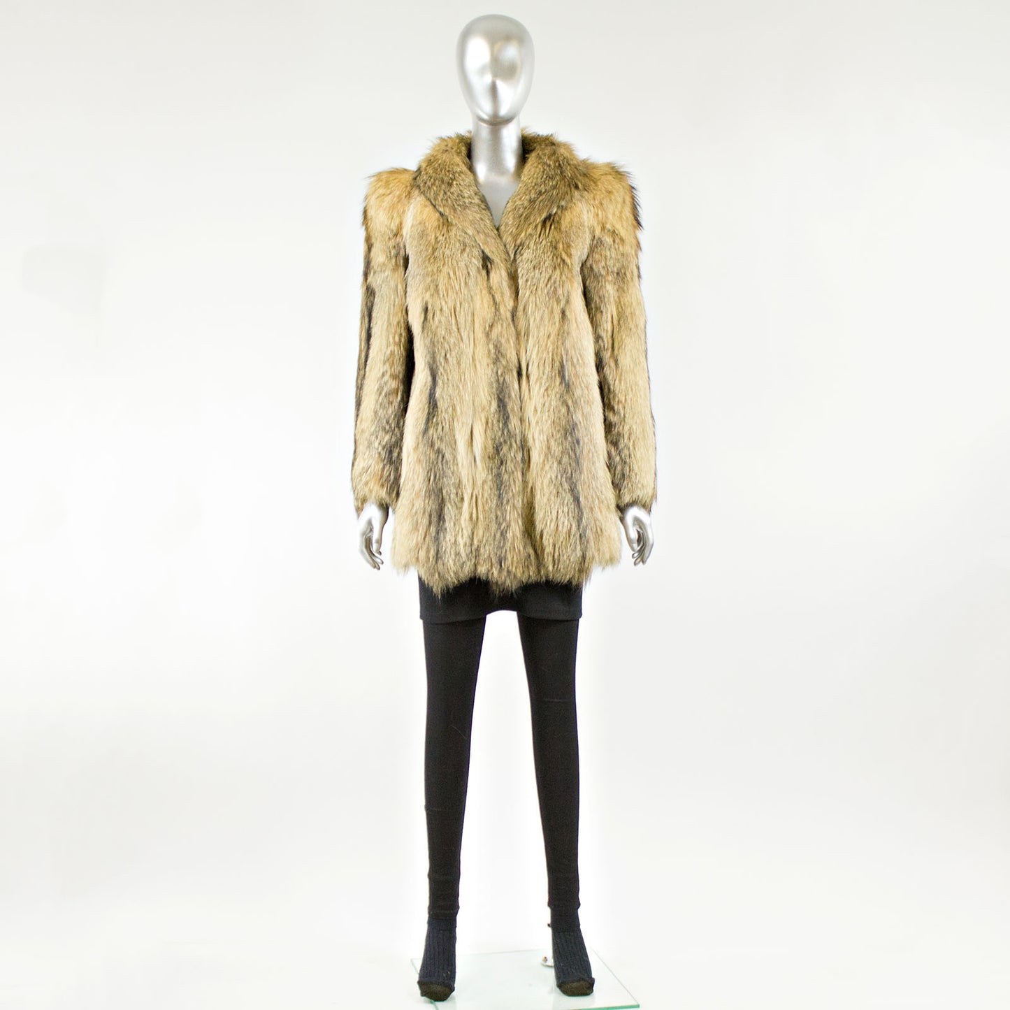 Raccoon Fur Jacket- Size S