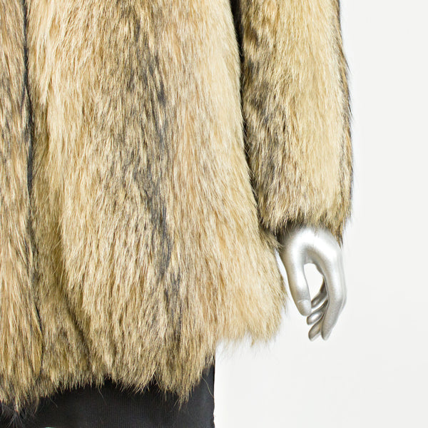 Raccoon Fur Jacket- Size S