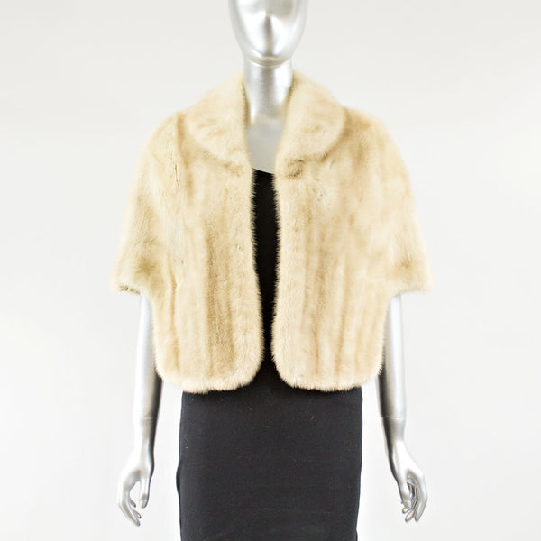 Tourmaline Mink Fur Stole - One Size Fits All