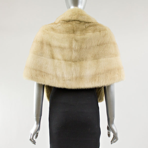 Tourmaline Mink Fur Stole - One Size Fits All