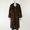 Mahogany Mink Fur Coat - Size S